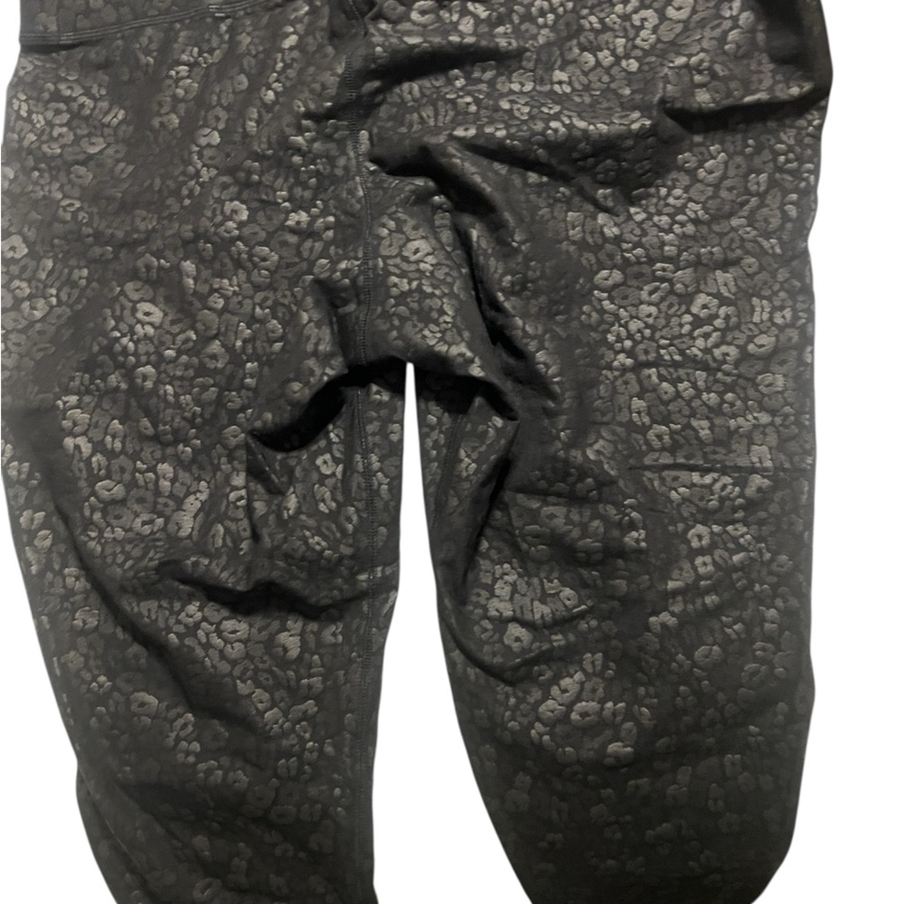 Lane Bryant Black Leopard Print Leggings